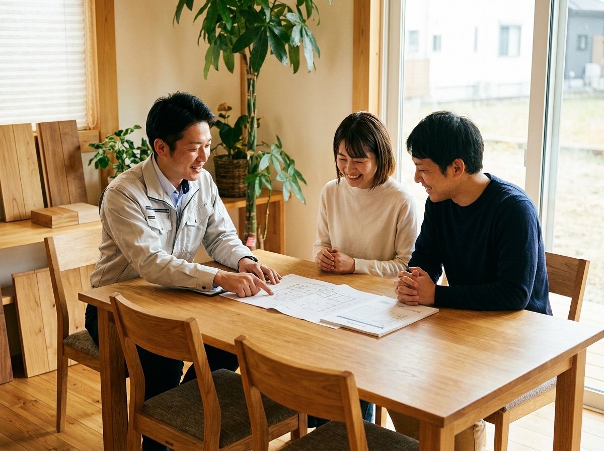 見積書を見ながらの打ち合わせ